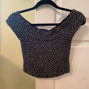 Brandy Melville Flower Crop Top
